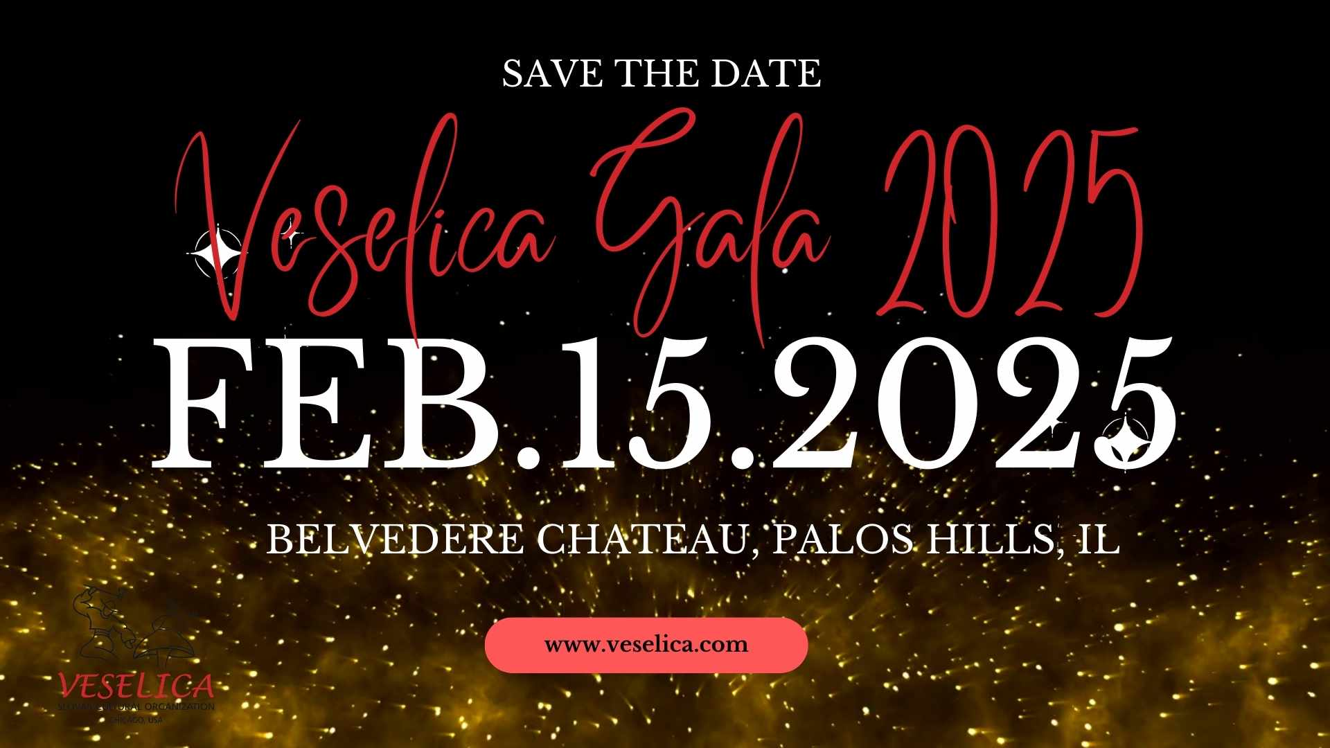 Save the date Veselica Gala Feb 15, 2025